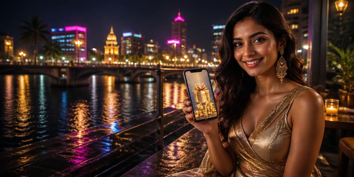 Pune city neon signs represent easy mobile lottery deposit options via UPI and Paytm